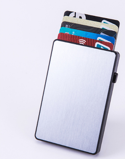 RFID Aluminum Pop-Up Card Holder
